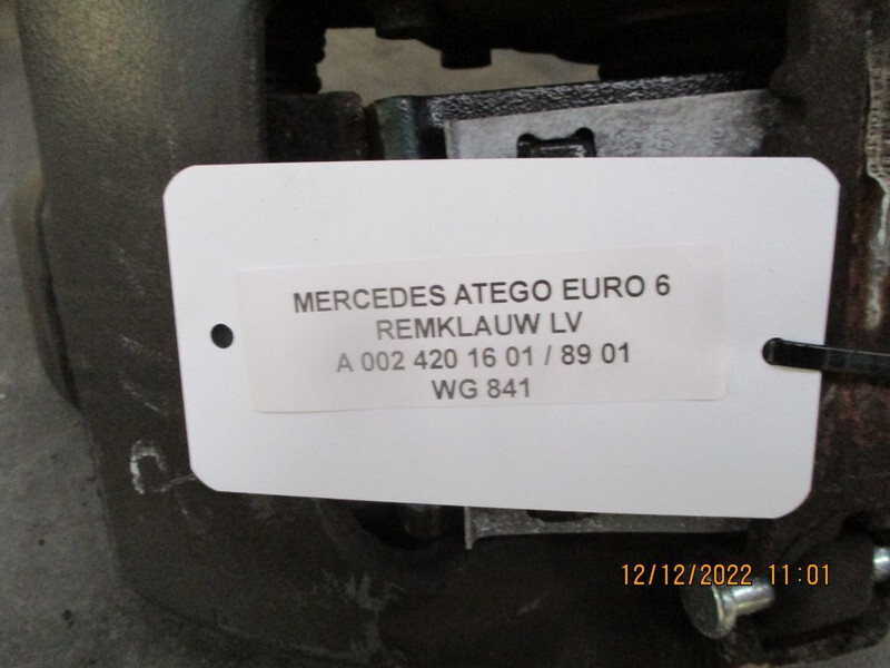 Mercedes-Benz ATEGO A 002 420 89 01// 16 01 REMKLAUW EURO 6 VOOR EN ACHTER - Brake caliper for Truck: picture 4 Mercedes-Benz ATEGO A 002 420 89 01// 16 01 REMKLAUW EURO 6 VOOR EN ACHTER - Brake caliper for Truck: picture 4