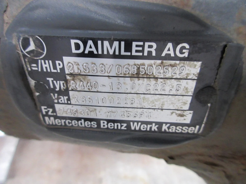 Mercedes-Benz R440-13,0/C22.5 VAR 746301 RATIO 2.533 MERCEDES BENZ 2542 EURO 6 - Differential gear for Truck: picture 5 Mercedes-Benz R440-13,0/C22.5 VAR 746301 RATIO 2.533 MERCEDES BENZ 2542 EURO 6 - Differential gear for Truck: picture 5