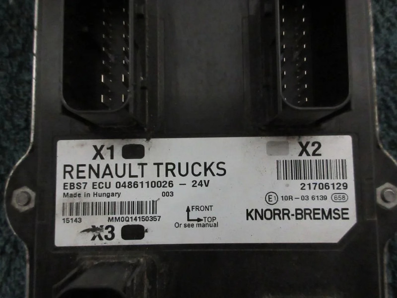 Renault 7421706129 7421924965 EBS7 ECU Regeleenheid RENAULT T 460 EURO 6 - Electrical system for Truck: picture 4 Renault 7421706129 7421924965 EBS7 ECU Regeleenheid RENAULT T 460 EURO 6 - Electrical system for Truck: picture 4