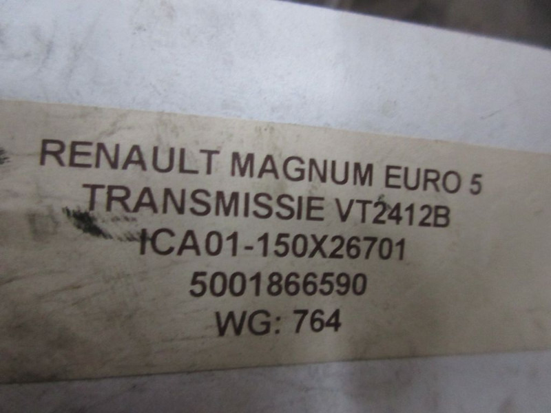 Gearbox for Truck Renault MAGNUM 5001866590 TRANSMISSIE VT2412B EURO 5: picture 8 Gearbox for Truck Renault MAGNUM 5001866590 TRANSMISSIE VT2412B EURO 5: picture 8