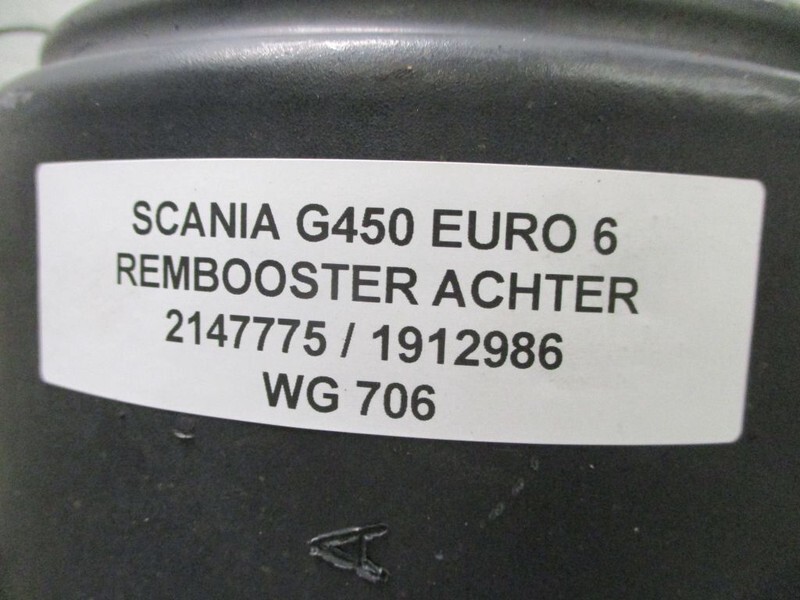 Scania 2147775 / 1912986 REMBOOSTER ACHTER EURO 6 R/G 450 EURO 6 - Brake cylinder for Truck: picture 2 Scania 2147775 / 1912986 REMBOOSTER ACHTER EURO 6 R/G 450 EURO 6 - Brake cylinder for Truck: picture 2