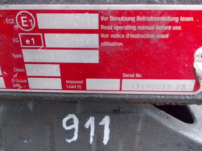 Jost G50-X D 152/JSK37C150Z1C G50-X D 152/JSK37C150Z1C DAF CF MODEL 2020 - Fifth wheel coupling for Truck: picture 5 Jost G50-X D 152/JSK37C150Z1C G50-X D 152/JSK37C150Z1C DAF CF MODEL 2020 - Fifth wheel coupling for Truck: picture 5