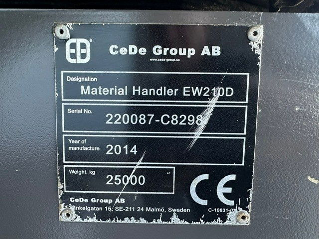 Material handler Volvo EW210D MH: picture 10