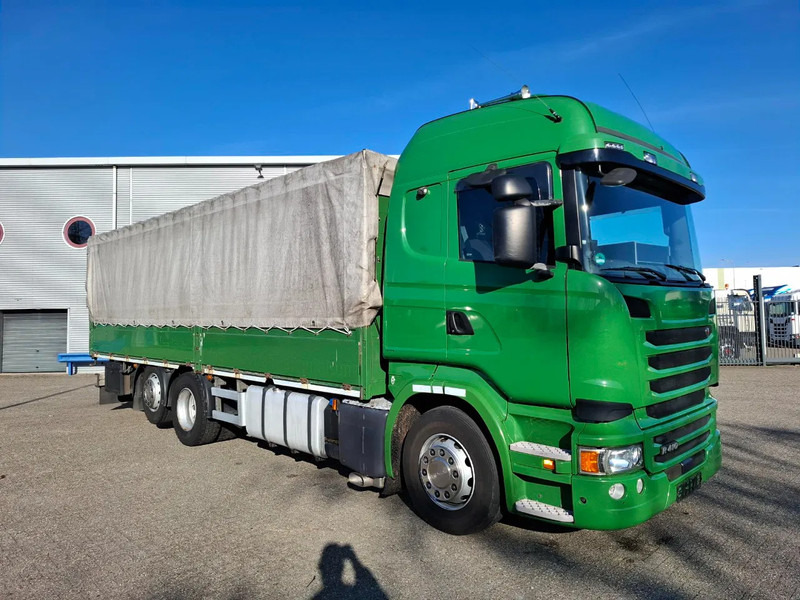 Scania R410 / GERMAN TRUCK / RETARDER / LIFT+LENKACHSE / SLIDING ROOF / SMART TACHO / PARK AIRCO / NAVI / LWDS / AUTOMATIC / EURO-6 / 2 - Curtain side truck: picture 2 Scania R410 / GERMAN TRUCK / RETARDER / LIFT+LENKACHSE / SLIDING ROOF / SMART TACHO / PARK AIRCO / NAVI / LWDS / AUTOMATIC / EURO-6 / 2 - Curtain side truck: picture 2