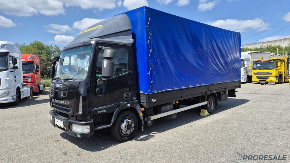 IVECO EUROCARGO ML 75E18 - valník s plachtou + zvedací čelo 1 t - Curtain side truck: picture 2 IVECO EUROCARGO ML 75E18 - valník s plachtou + zvedací čelo 1 t - Curtain side truck: picture 2