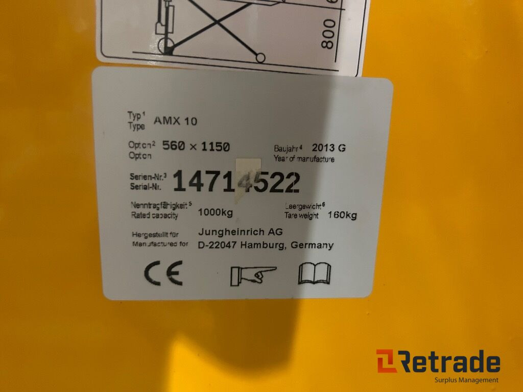 Jekke tralle fra Jungheinrich AX 10 - Pallet truck: picture 5 Jekke tralle fra Jungheinrich AX 10 - Pallet truck: picture 5