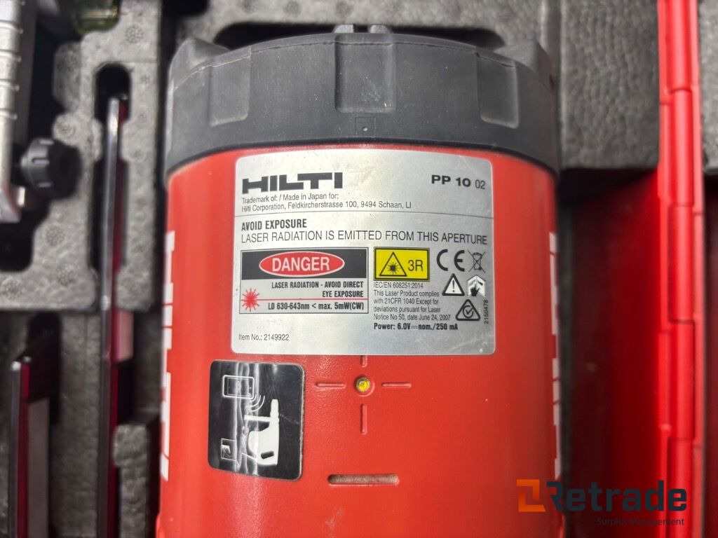 Rörlaser Hilti PP 10 - Construction equipment: picture 4 Rörlaser Hilti PP 10 - Construction equipment: picture 4