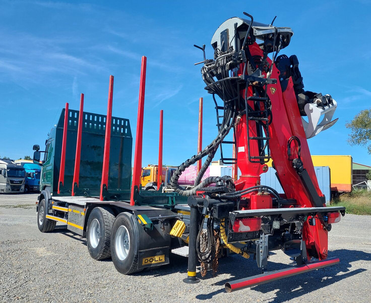 Timber truck, Crane truck Scania R490 6x4 Euro 6 Kurzholz Palfinger AHK (2): picture 9