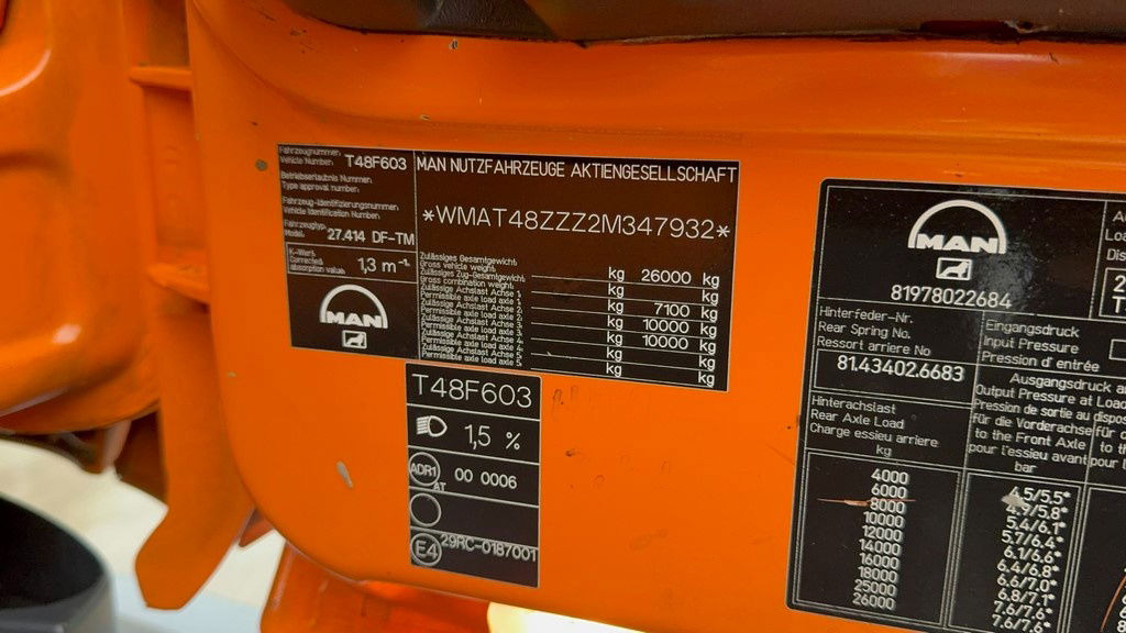 Leasing of MAN 27.414 FE 410A 6x4 stetter - 7m3 - euro 3 MAN 27.414 FE 410A 6x4 stetter - 7m3 - euro 3: picture 29 Leasing of MAN 27.414 FE 410A 6x4 stetter - 7m3 - euro 3 MAN 27.414 FE 410A 6x4 stetter - 7m3 - euro 3: picture 29