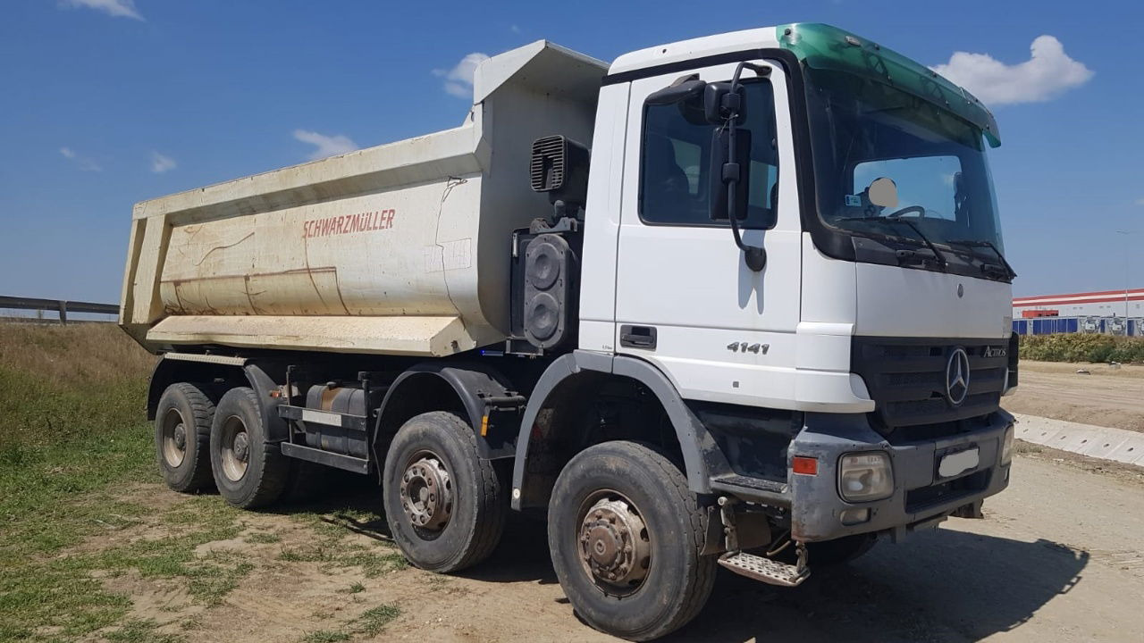 Mercedes-Benz Actros 4141 K 8x6 schwarzmuller mulda tipper - Tipper: picture 4 Mercedes-Benz Actros 4141 K 8x6 schwarzmuller mulda tipper - Tipper: picture 4
