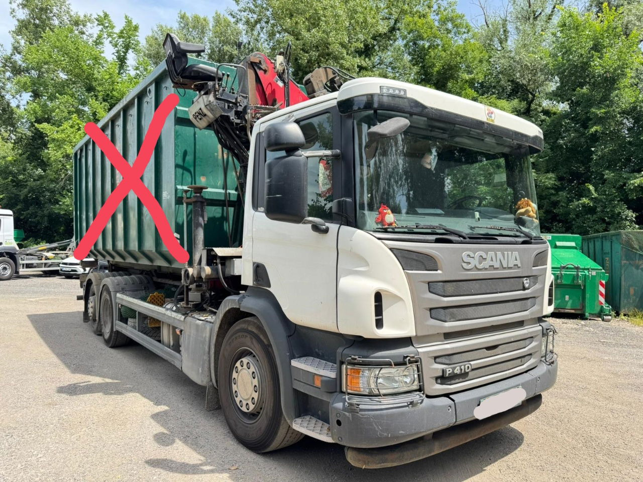 Scania P 410 6x2 penz crane 12Z + abroll multilift + scissors - steering axle - Container transporter/ Swap body truck: picture 5 Scania P 410 6x2 penz crane 12Z + abroll multilift + scissors - steering axle - Container transporter/ Swap body truck: picture 5