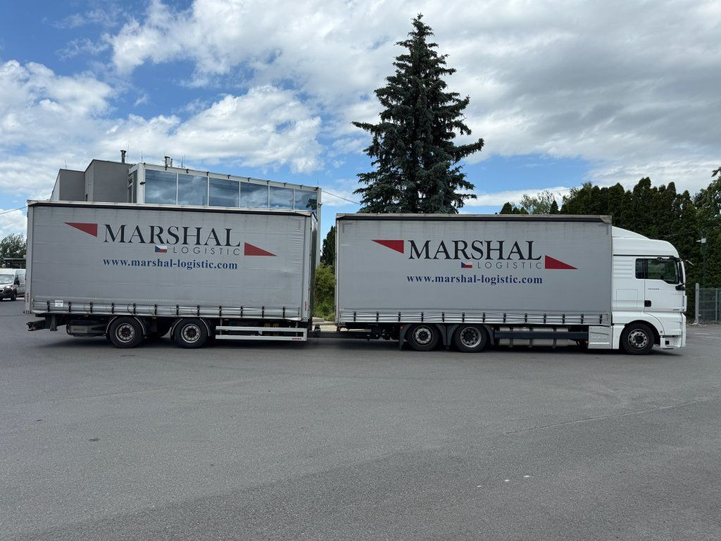 MAN TGX24.510 EURO 6 6x2 + Wecon - Curtain side truck, Curtainsider trailer: picture 2 MAN TGX24.510 EURO 6 6x2 + Wecon - Curtain side truck, Curtainsider trailer: picture 2