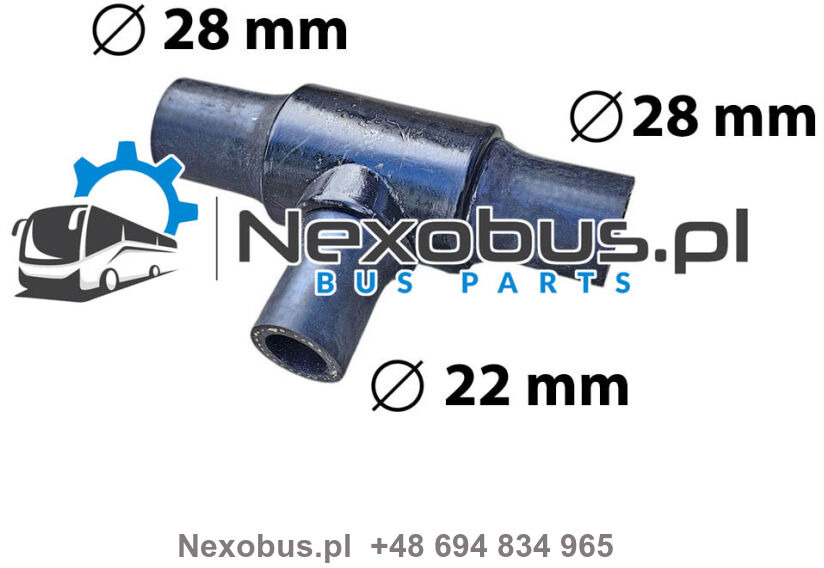 Trójnik układu ogrzewania Setra 531DT Mercedes Citaro D=28/22/28 mm A0029977474 - Heating/ Ventilation for Bus: picture 1 Trójnik układu ogrzewania Setra 531DT Mercedes Citaro D=28/22/28 mm A0029977474 - Heating/ Ventilation for Bus: picture 1