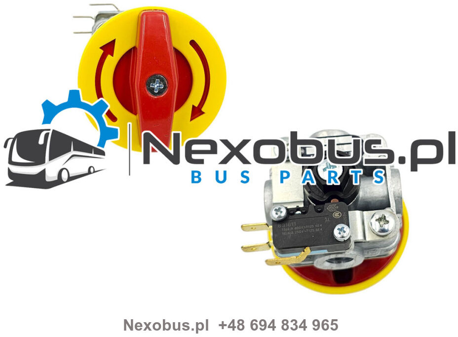 Zawór awaryjny drzwi Mercedes O350 Tourismo Setra 4.. M12x1,5 z elektryką - Door and parts: picture 1 Zawór awaryjny drzwi Mercedes O350 Tourismo Setra 4.. M12x1,5 z elektryką - Door and parts: picture 1