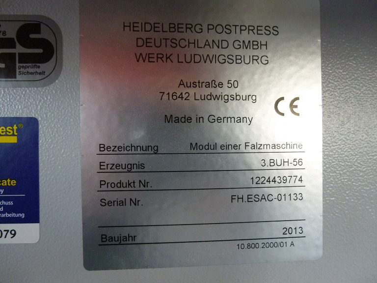 Folding machine Heidelberg Stahlfolder PFH-82 pallet feeder with SSP-82 slitter shaft station: picture 6 Folding machine Heidelberg Stahlfolder PFH-82 pallet feeder with SSP-82 slitter shaft station: picture 6