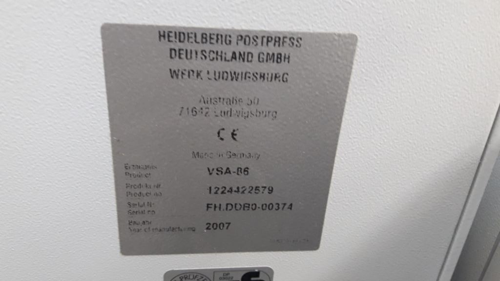 Vertical stack delivery with compression station Heidelberg Stahlfolder VSA 86 H - Folding machine: picture 5 Vertical stack delivery with compression station Heidelberg Stahlfolder VSA 86 H - Folding machine: picture 5