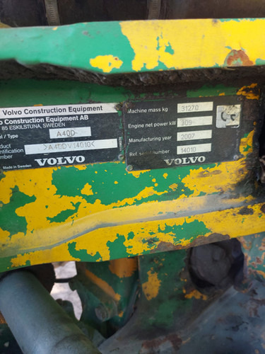 2007 Volvo A40D - Articulated dump truck: picture 5 2007 Volvo A40D - Articulated dump truck: picture 5