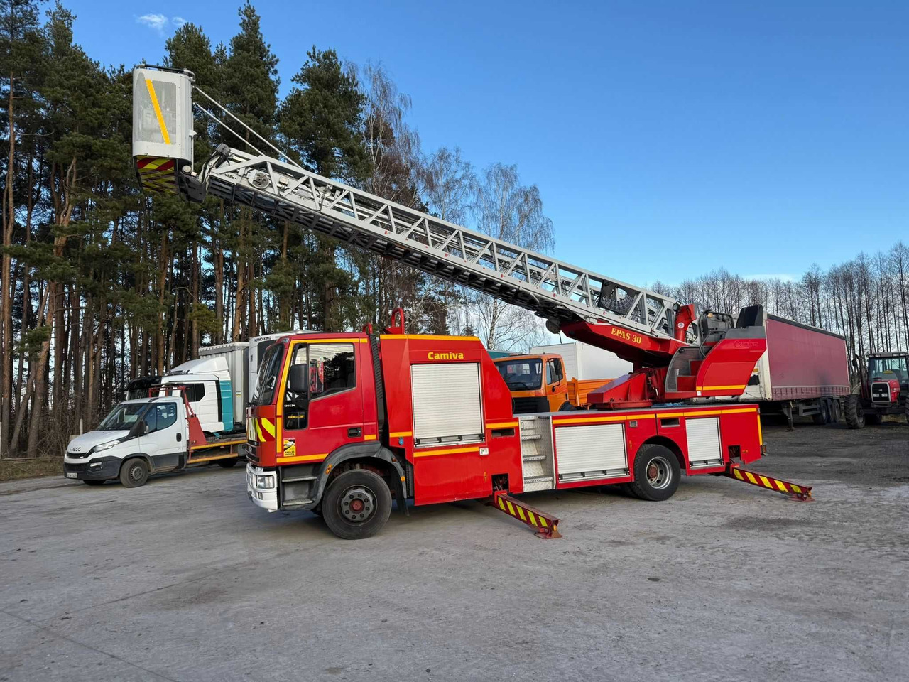 Drabina strażacka 30 m , IVECO Eurocargo Tector 130E24, Camiva EPAS 30 - Fire engine, Truck mounted aerial platform: picture 1 Drabina strażacka 30 m , IVECO Eurocargo Tector 130E24, Camiva EPAS 30 - Fire engine, Truck mounted aerial platform: picture 1