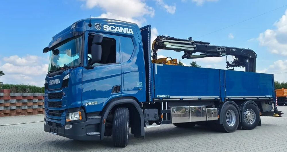 Scania R 500 6x2 / HDS Fassi F 215 AS / Euro 6 / Retarder / Oś skrętna / 220 000 km! - Dropside/ Flatbed truck, Crane truck: picture 2 Scania R 500 6x2 / HDS Fassi F 215 AS / Euro 6 / Retarder / Oś skrętna / 220 000 km! - Dropside/ Flatbed truck, Crane truck: picture 2