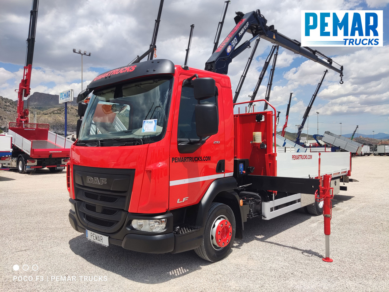 DAF LF 210 GRUA CAJA FIJA - Dropside/ Flatbed truck, Crane truck: picture 1 DAF LF 210 GRUA CAJA FIJA - Dropside/ Flatbed truck, Crane truck: picture 1