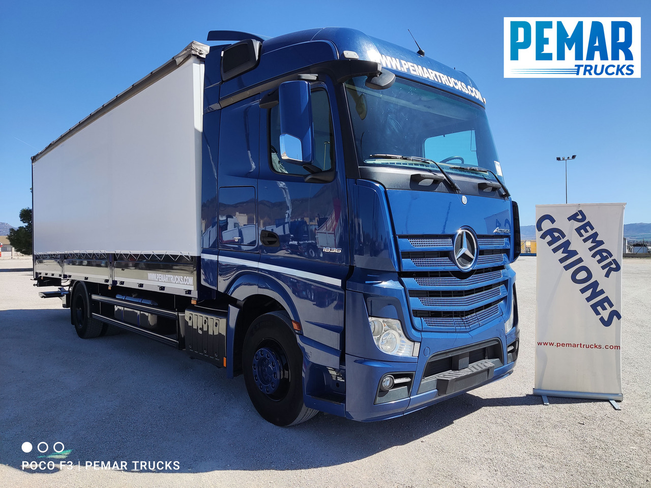 MERCEDES-BENZ ACTROS 1836 SEMITAUTLINER 18T - Curtain side truck: picture 3 MERCEDES-BENZ ACTROS 1836 SEMITAUTLINER 18T - Curtain side truck: picture 3