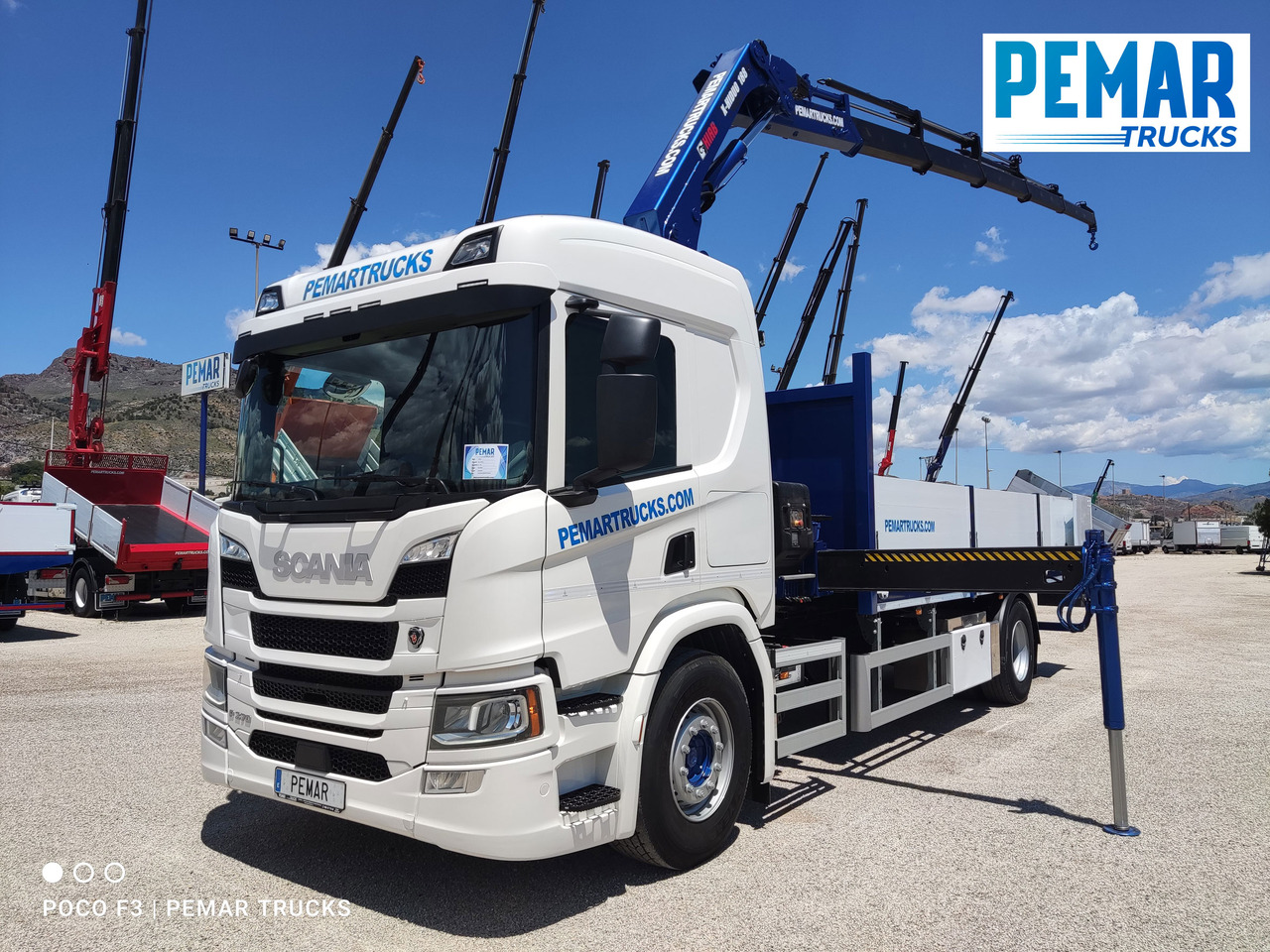 SCANIA P 370 4X2 GRUA CAJA FIJA - Dropside/ Flatbed truck, Crane truck: picture 1 SCANIA P 370 4X2 GRUA CAJA FIJA - Dropside/ Flatbed truck, Crane truck: picture 1