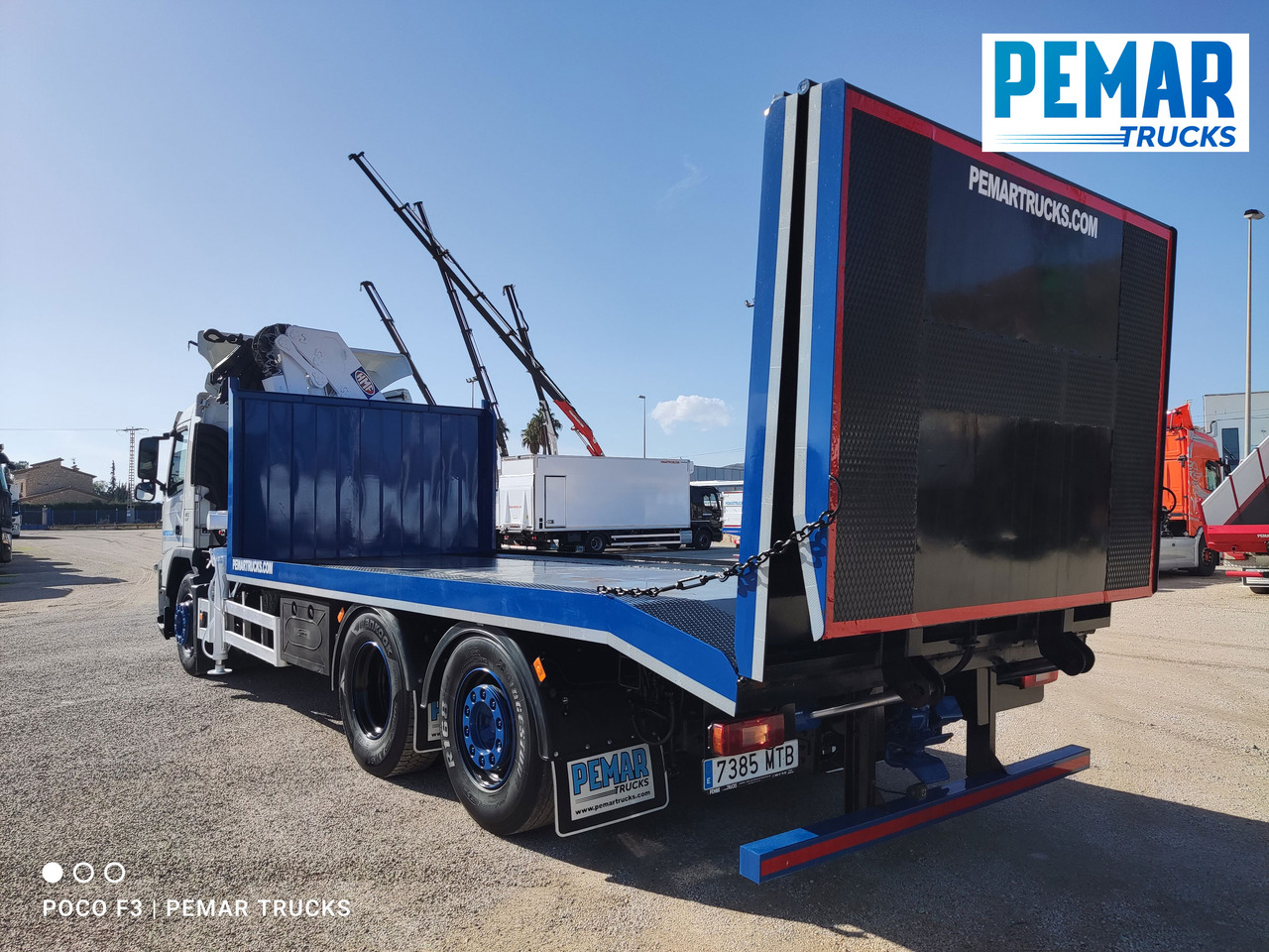 Car transporter truck, Crane truck VOLVO FM 410 6X2 GRUA PORTAMAQUINARIA: picture 8