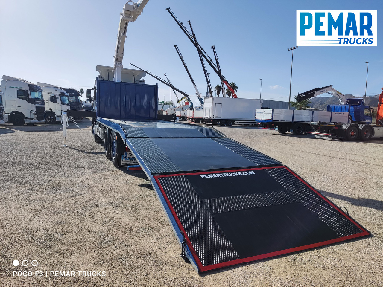 Car transporter truck, Crane truck VOLVO FM 410 6X2 GRUA PORTAMAQUINARIA: picture 15