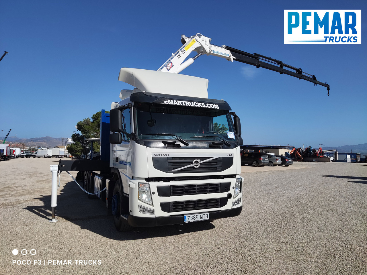 Car transporter truck, Crane truck VOLVO FM 410 6X2 GRUA PORTAMAQUINARIA: picture 17