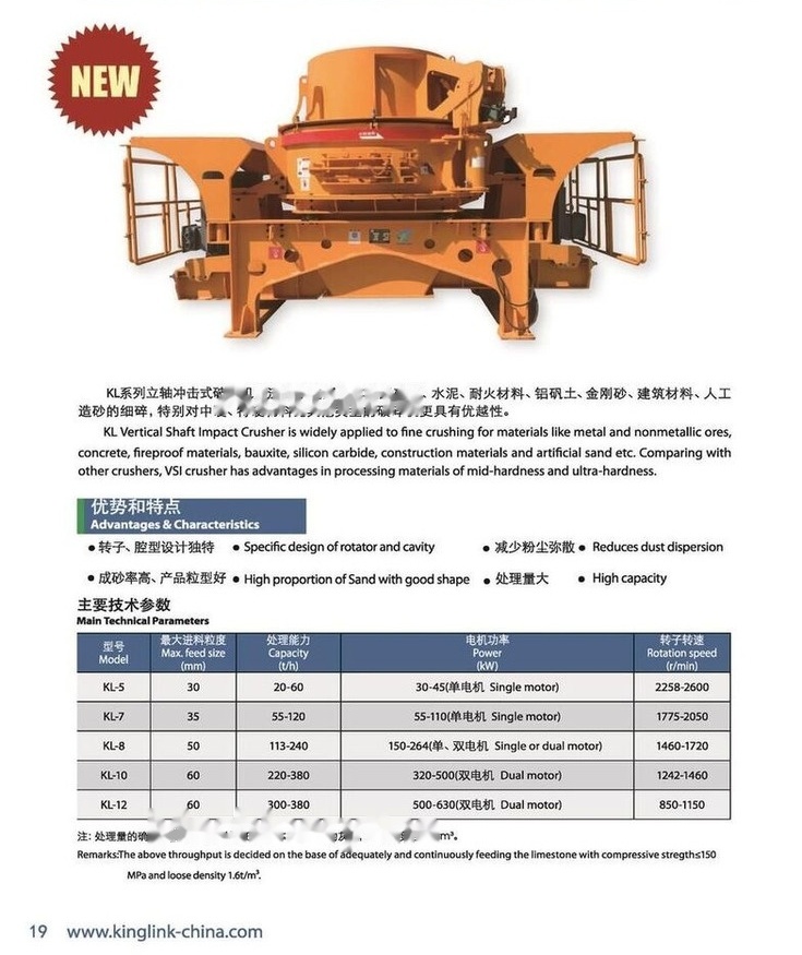 Kinglink KINGLINK New KL12 VSI Crusher - Impact crusher: picture 5 Kinglink KINGLINK New KL12 VSI Crusher - Impact crusher: picture 5