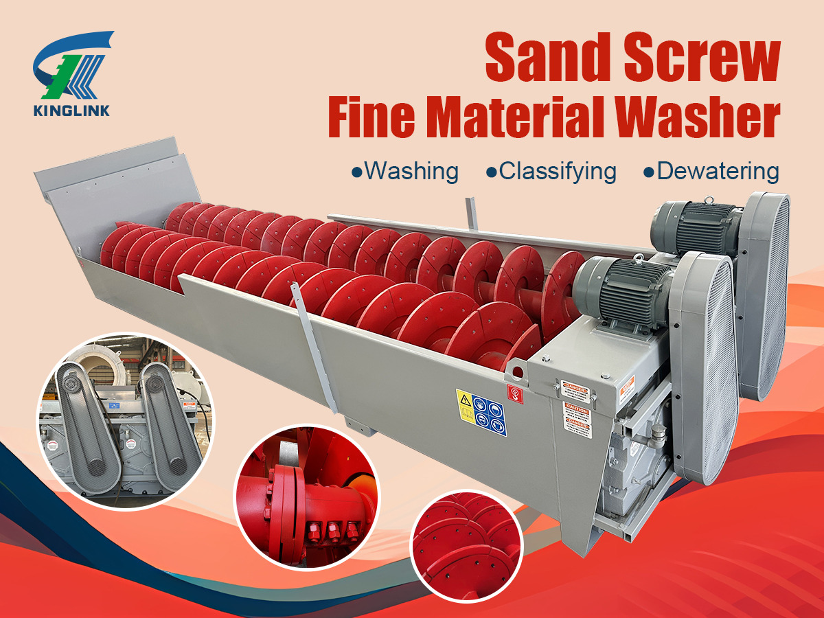 Kinglink Screw Sand Washer | 44'' x 32' Fine Material Washer - Crusher: picture 1 Kinglink Screw Sand Washer | 44'' x 32' Fine Material Washer - Crusher: picture 1