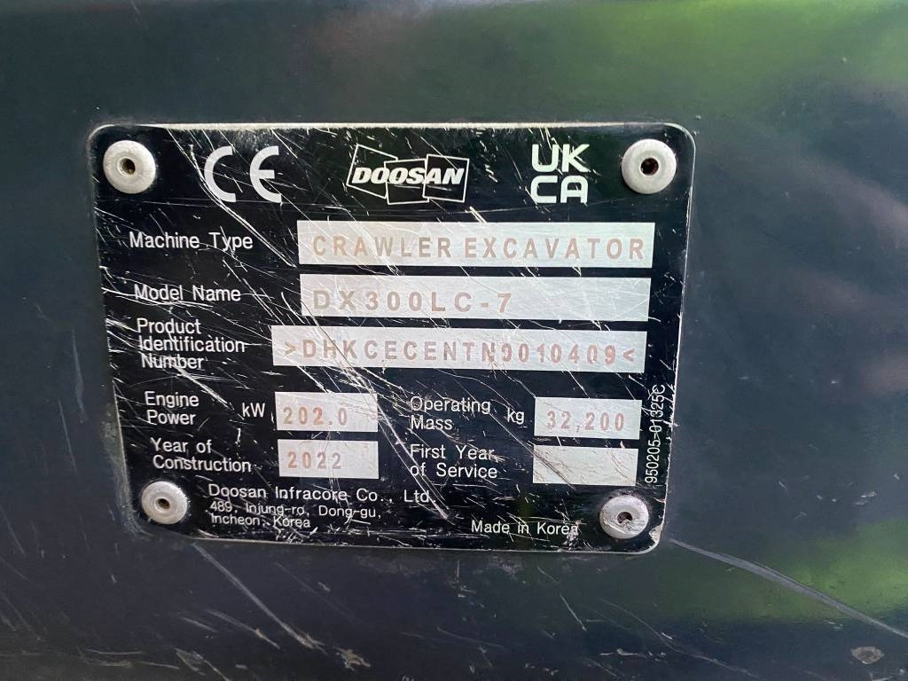 Crawler excavator Doosan DX 300 LC-7: picture 9 Crawler excavator Doosan DX 300 LC-7: picture 9