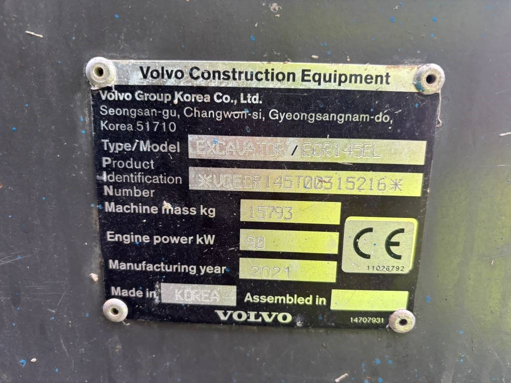 Volvo ECR 145 EL (Under Preparation) - Crawler excavator: picture 2 Volvo ECR 145 EL (Under Preparation) - Crawler excavator: picture 2