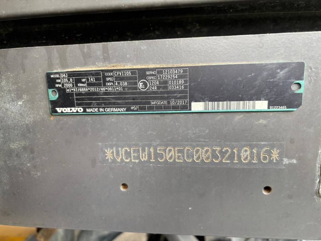 Wheel excavator Volvo EWR 150 E: picture 10