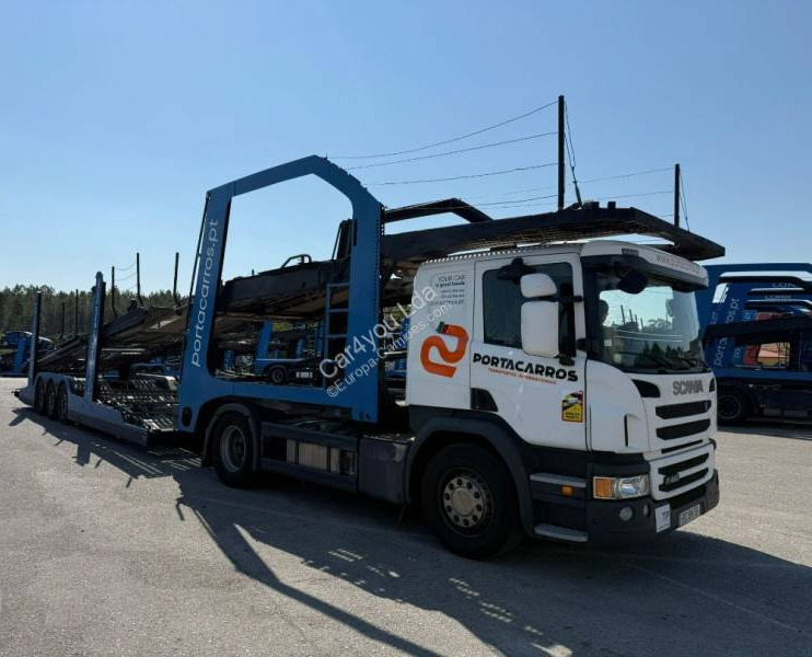 Scania P 450 - Car transporter truck, Autotransporter semi-trailer: picture 1 Scania P 450 - Car transporter truck, Autotransporter semi-trailer: picture 1