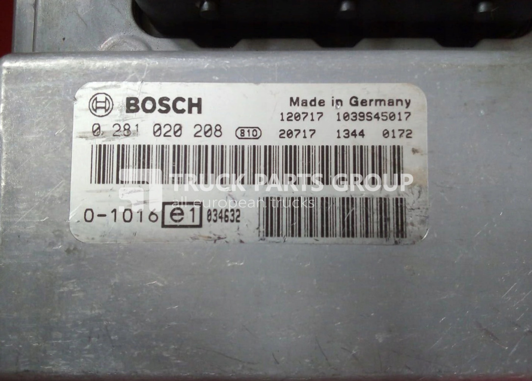DEUTZ, Fendt, Merlo, Agro special machines, Linde engine control unit, EDC7C32 - 0281020208, ECU, DEUTZ, FENDT, MERLO, LINDE, 0281020070, by BOSCH, 0281020084, 0281020076, NEW HOLLAND 0281020059 - ECU for Truck: picture 1 DEUTZ, Fendt, Merlo, Agro special machines, Linde engine control unit, EDC7C32 - 0281020208, ECU, DEUTZ, FENDT, MERLO, LINDE, 0281020070, by BOSCH, 0281020084, 0281020076, NEW HOLLAND 0281020059 - ECU for Truck: picture 1
