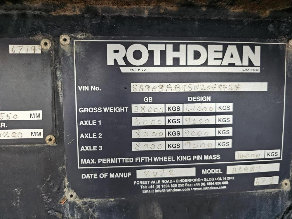 Rothdean Steel tipper - Tipper semi-trailer: picture 4 Rothdean Steel tipper - Tipper semi-trailer: picture 4