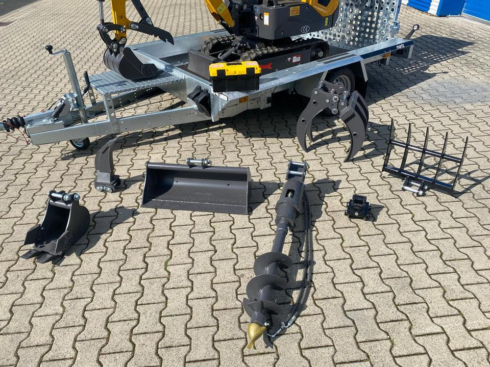 Minibagger BK1000JS + Tieflader + Zubehör *HERBSTAKTION*INKL.19% MWST*BERGER KRAUS*SOFORT!* - Mini excavator: picture 2 Minibagger BK1000JS + Tieflader + Zubehör *HERBSTAKTION*INKL.19% MWST*BERGER KRAUS*SOFORT!* - Mini excavator: picture 2