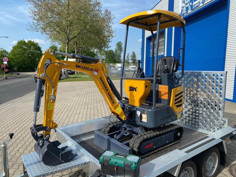 Minibagger BK1250JS + Tieflader + Zubehör *INKL.19% MWST*KUBOTA*BERGER KRAUS*JOYSTICK*SOFORT!* - Mini excavator, Trailer: picture 4 Minibagger BK1250JS + Tieflader + Zubehör *INKL.19% MWST*KUBOTA*BERGER KRAUS*JOYSTICK*SOFORT!* - Mini excavator, Trailer: picture 4