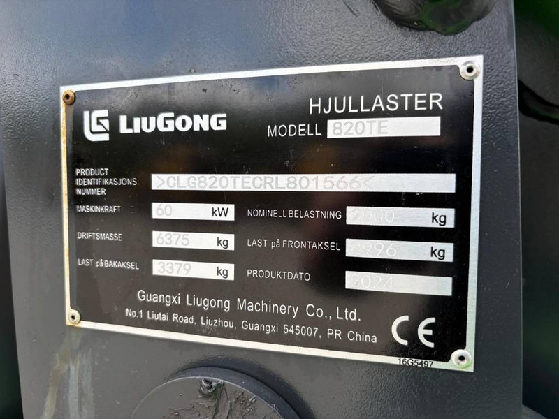 LIUGONG 820 TE Electric - Wheel loader: picture 5 LIUGONG 820 TE Electric - Wheel loader: picture 5