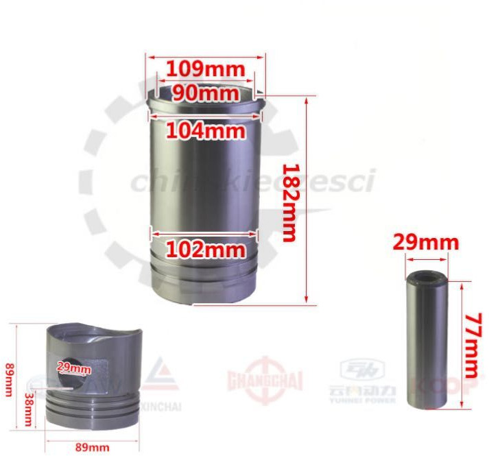 Tłok Tuleja Xinchai C490BPG Wózek widłowy HC-HANGCHA CPCD zhejiang - Piston/ Ring/ Bushing for Construction machinery: picture 2 Tłok Tuleja Xinchai C490BPG Wózek widłowy HC-HANGCHA CPCD zhejiang - Piston/ Ring/ Bushing for Construction machinery: picture 2