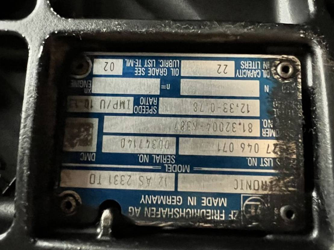 MAN TGA ZF Getriebe 12AS2331 TO - Gearbox for Truck: picture 4 MAN TGA ZF Getriebe 12AS2331 TO - Gearbox for Truck: picture 4
