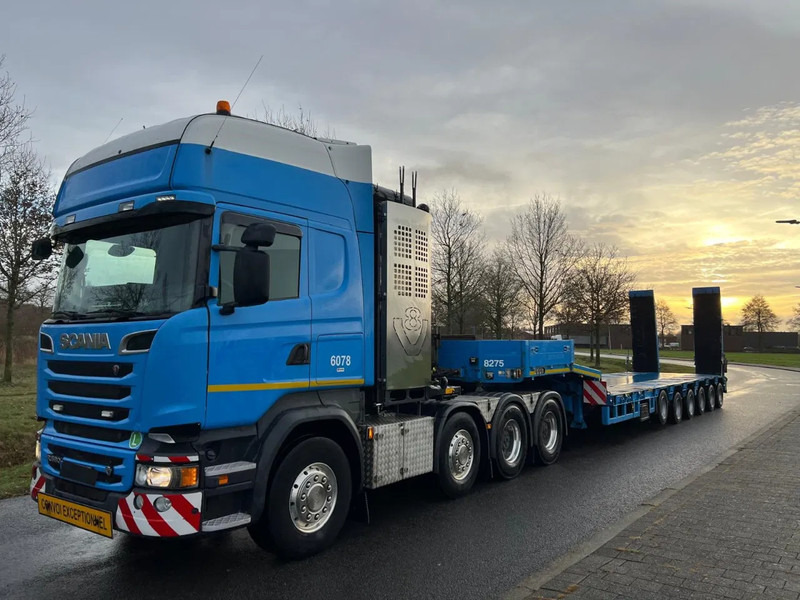 Goldhofer STZ L6 65/80A with loading ramps - Low loader semi-trailer: picture 1 Goldhofer STZ L6 65/80A with loading ramps - Low loader semi-trailer: picture 1