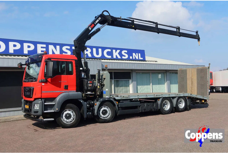 MAN TGS 35.360 8x2 Oprijwagen + HIAB 228 E 3 kraan. Radio grafisch + winch - Car transporter truck, Crane truck: picture 1 MAN TGS 35.360 8x2 Oprijwagen + HIAB 228 E 3 kraan. Radio grafisch + winch - Car transporter truck, Crane truck: picture 1