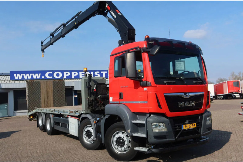 MAN TGS 35.360 8x2 Oprijwagen + HIAB 228 E 3 kraan. Radio grafisch + winch - Car transporter truck, Crane truck: picture 2 MAN TGS 35.360 8x2 Oprijwagen + HIAB 228 E 3 kraan. Radio grafisch + winch - Car transporter truck, Crane truck: picture 2