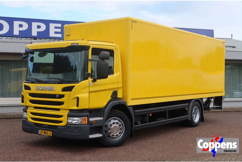 Scania P250 Bak+Klep E6 Dhollandia 1500 kg - Box truck: picture 1 Scania P250 Bak+Klep E6 Dhollandia 1500 kg - Box truck: picture 1