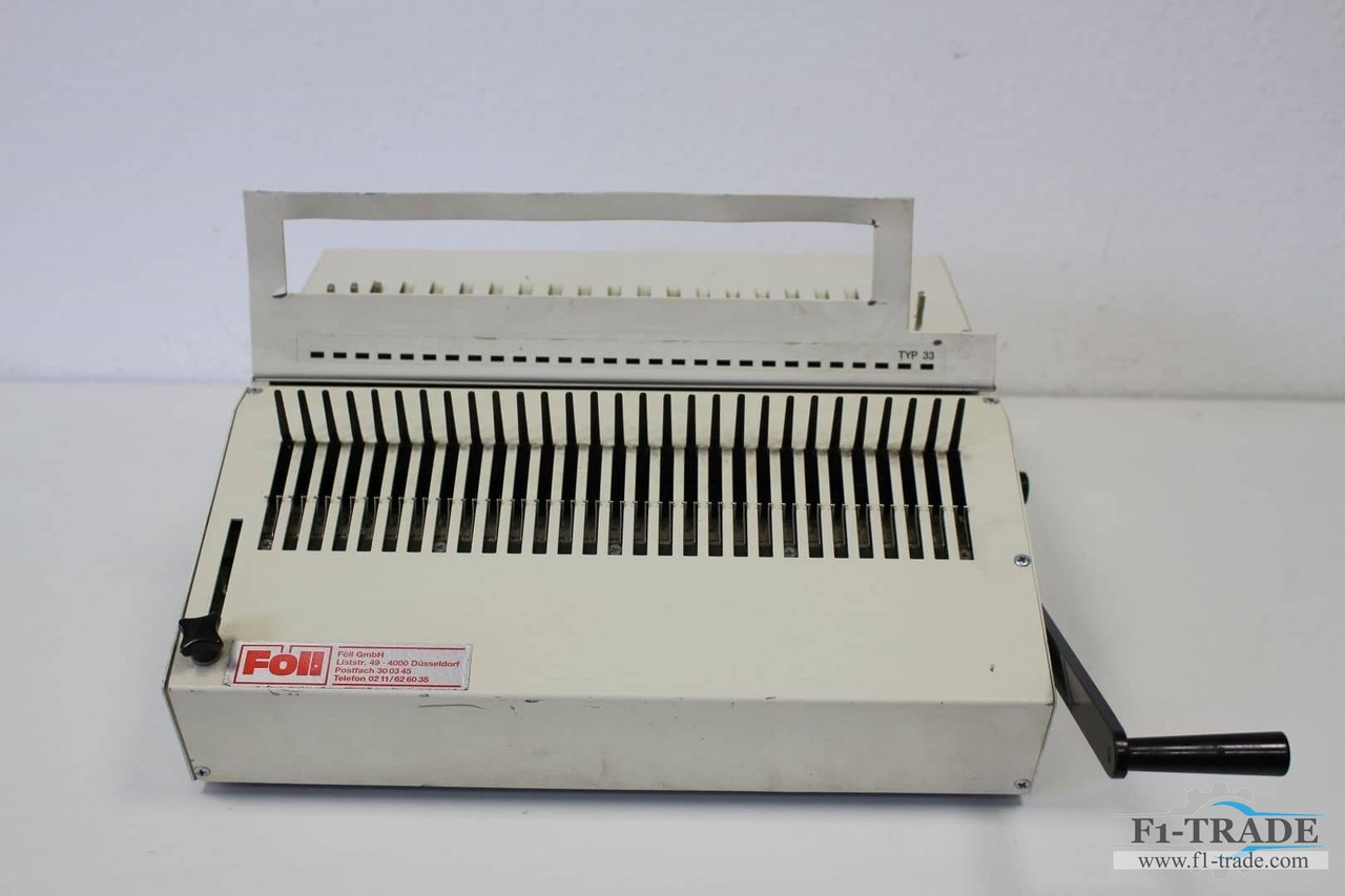 FOELL 33 - Binding machine: picture 1 FOELL 33 - Binding machine: picture 1