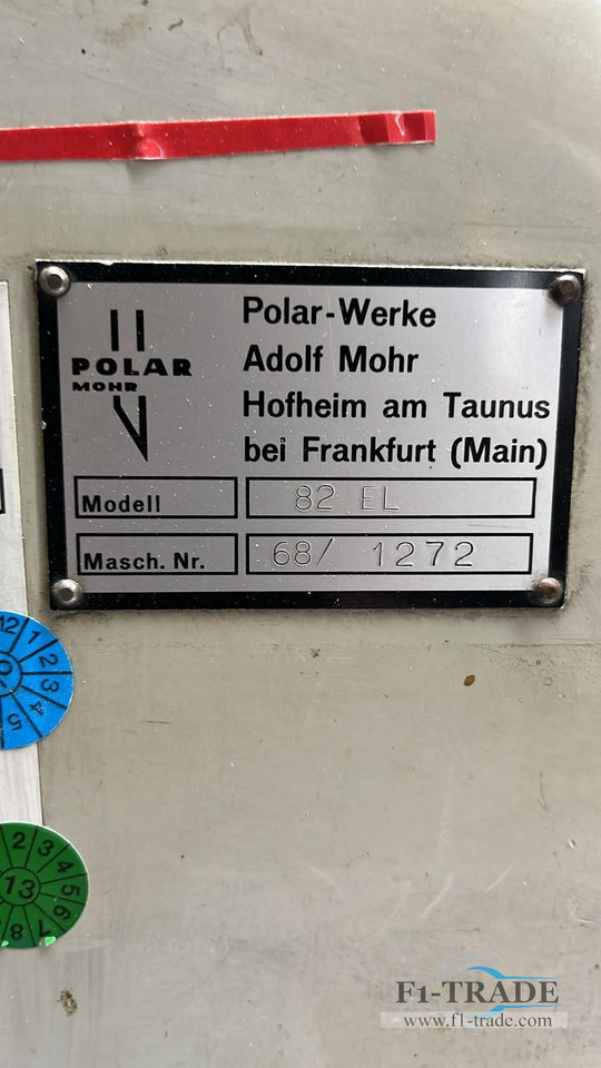 Polar 82 EL - Paper cutting machine: picture 4 Polar 82 EL - Paper cutting machine: picture 4