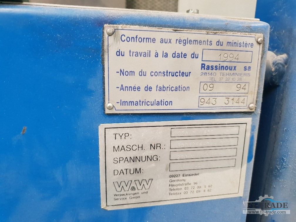 W&W EFA5 1450 - Packaging machinery: picture 3 W&W EFA5 1450 - Packaging machinery: picture 3