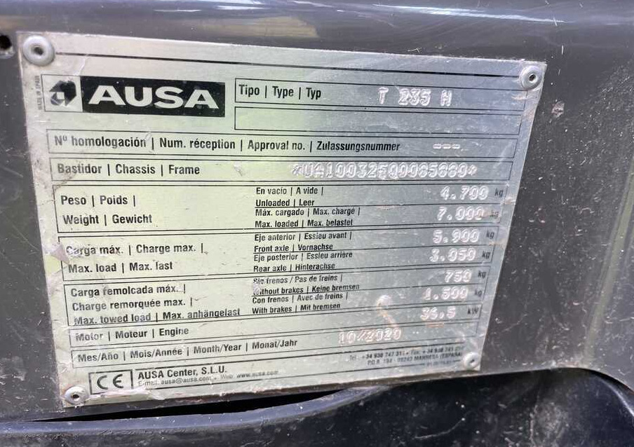 Telescopic handler AUSA Ausa T235H: picture 7
